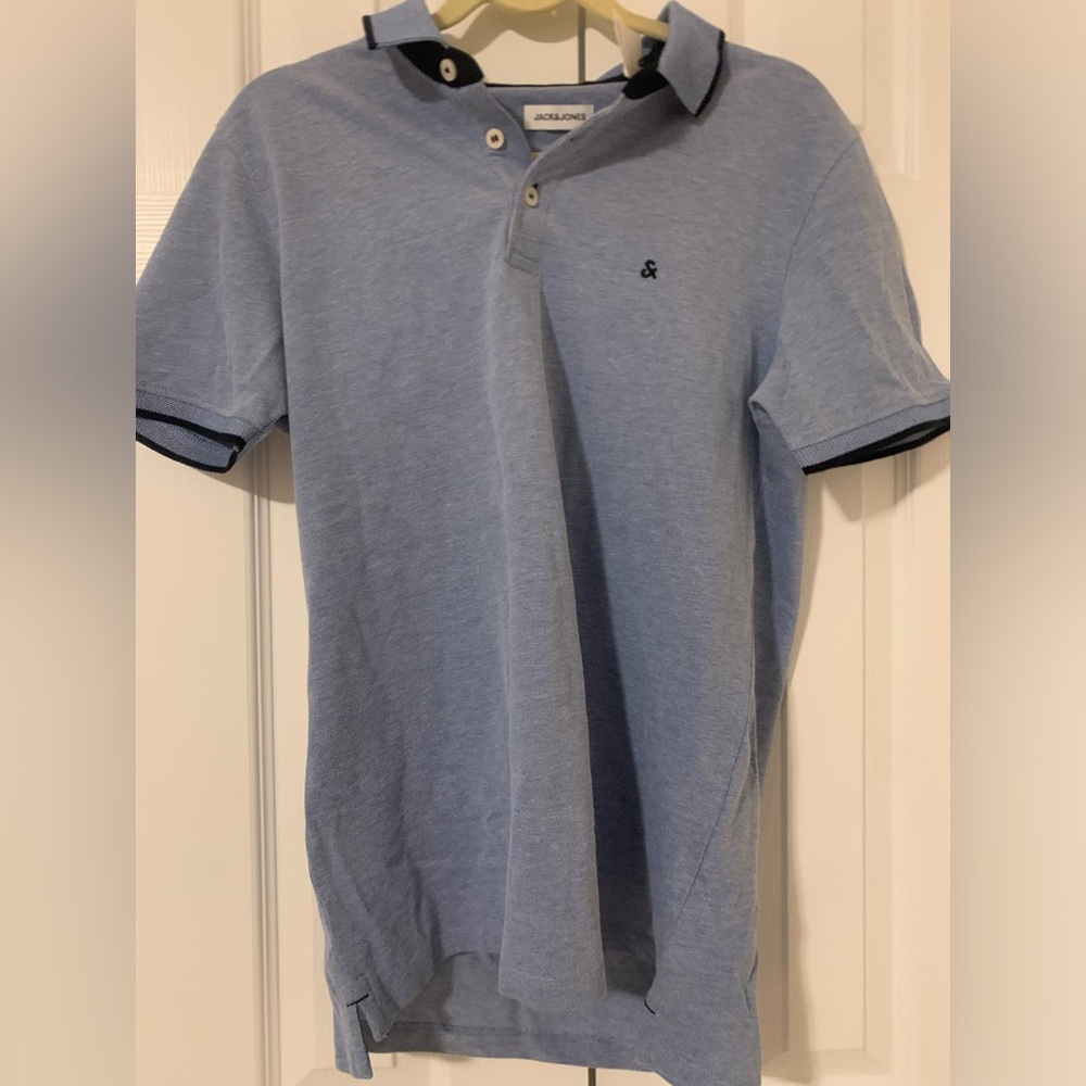 Light Blue Men’s Polo Shirt - Classic Short Sleeve NWT